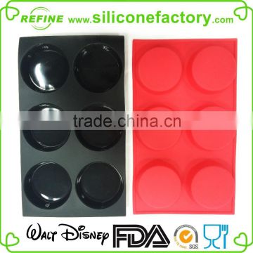 6 tartelettes shaped platinum grade silicone bakeware