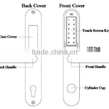 European style digital keypad door lock