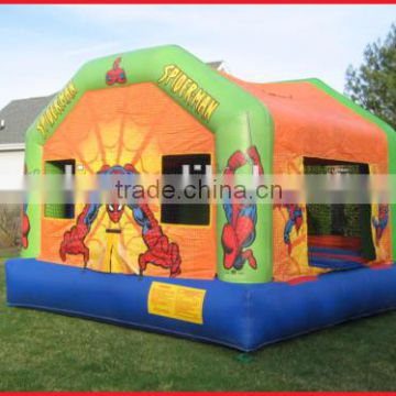 Inflatable Bounce House With Superhero Printing