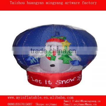 Taizhou mingyang PVC -globe 1 christmas inflatable snow globe