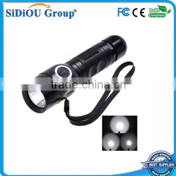 rechargeable waterproof led flashlights t6 hunting led flashlight