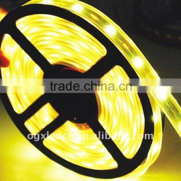 Yellow waterproof IP67 LED Strip Light SMD5050 60PCS/M