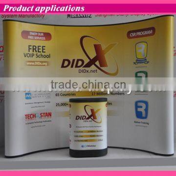 china good supplier trade show exhibition magnetic pop up display stand