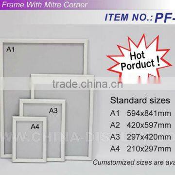 Popular item durable extrusion snap frame picture frame photo frame 24x36 inch