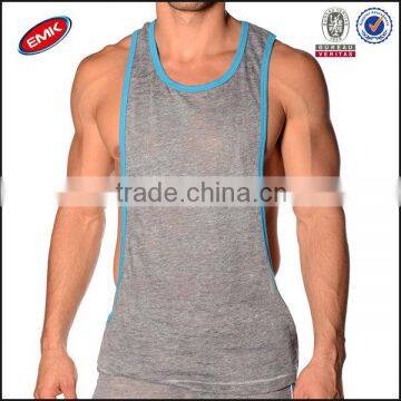 comfortable and sexy sport wide open on the side mens gym tank top wholesale
