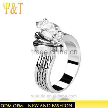 Jingli Jewelry Gemstone Rhodium Plated Women Ring (YJ-329)