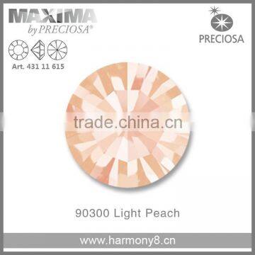 Original PRECIOSA MC Chaton Maxima, Light Peach Point Back Strass