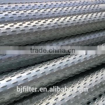 longitudinal welded galvanized bridge slot screen pipe