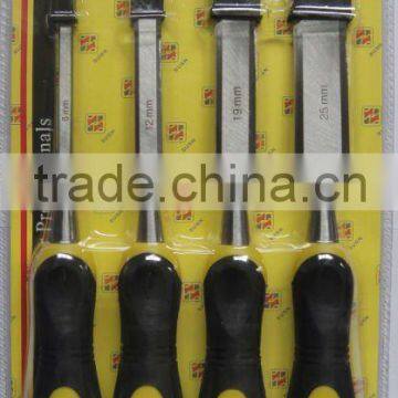 The Hot Sales Double Blister Card SHAW004 4PCS Wood Chisel Set