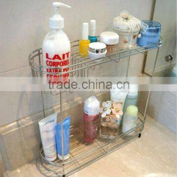 Fashionable corner shower rack, stainless steel bathroom shelf, bathroom rack