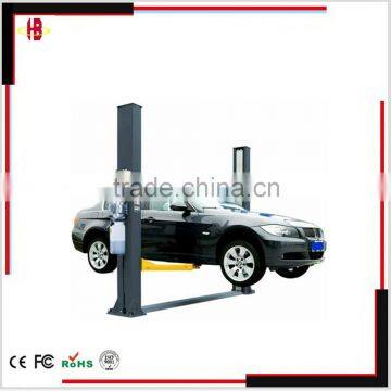 4T double hydraulic two post auto lift with floor plate