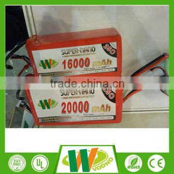 7.4V rc helicopter battery pack for rc 35C-70C 20000mAh lipo battery