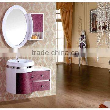 Hanging Bath Silver Mirror Pvc Material Cabinet Wholesale photo-3