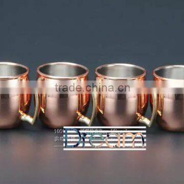 Handmade of 100% Pure Copper 2OZ 18OZ Full Copper Moscow Mule Mug Shot Glass Cup