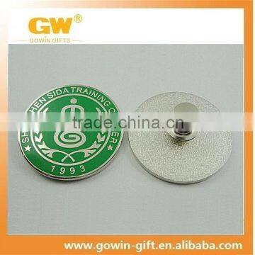 Promotional customized metal lapel pin with enamel