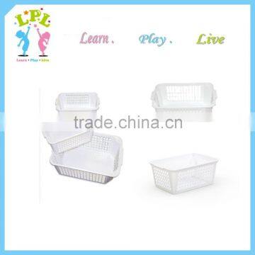 2016 wholesale cheap price white plastic baby basket made in China