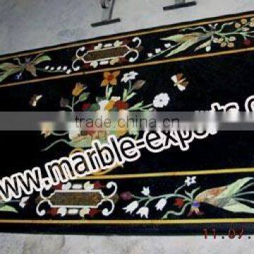 Rectangle Marble Inlay Table Top, Pietra Dura Table tops