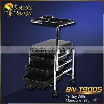 BN-T9005 Bonnie Beauty manicure trolley stainless steel trolley for hairdresser hairdressing trolley