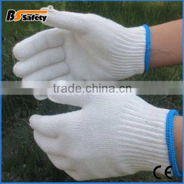 BSSAFETY High quality white cotton knitted household work gloves