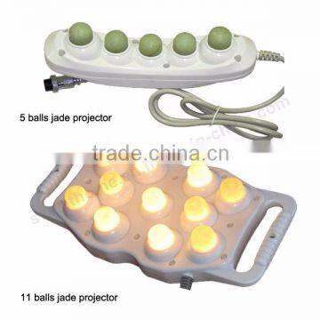 Electric Whole Body Jade Thermal 3D Massage Bed / CE Wooden Leisure Far Infrared Massage Table