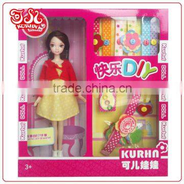 11.5 inch fashion doll with DIY doll toy accessories