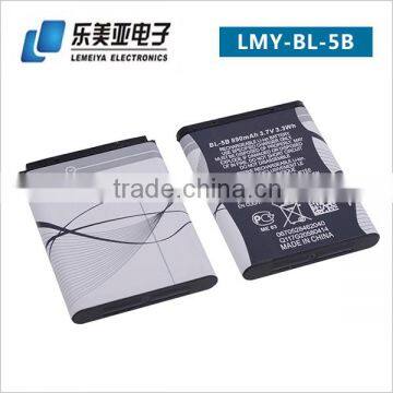 Wholesale Price Original BL-5B lithium Phone Battery for Nokia 3220 5140 5300 6020 6120C 7260 N90