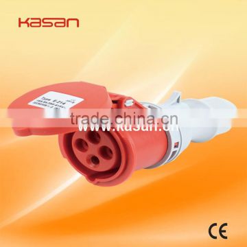 Waterproof Industrial Power Connector 3P+E,16A,380V