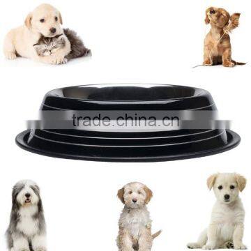 Stainless Steel Bowl, 32-Ounce, Black with Stripes