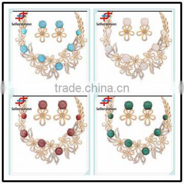 No.1 yiwu exporting commission agent wanted fashion delicate necklace set jewelery set