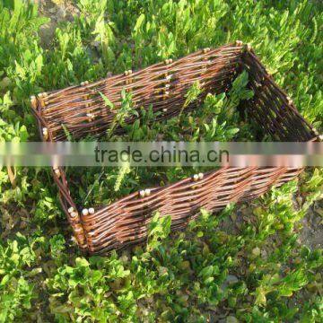 Decorative garden willow planter