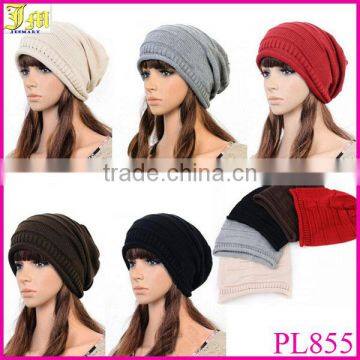 2014 New Women's Cotton Hip Hop Ring Warm Beanie Cap Autumn Winter Men Women Knitted Hats Beanies