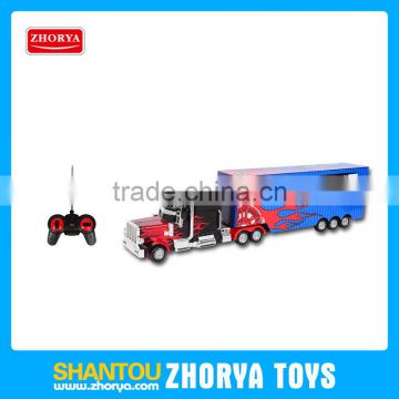 4 ch battery operated truck car rc container truck toys kids radio control toys Optimus Prime car