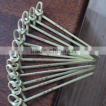 Golden supplier cheapest 9cm beautiful bamboo knot picks for fruit