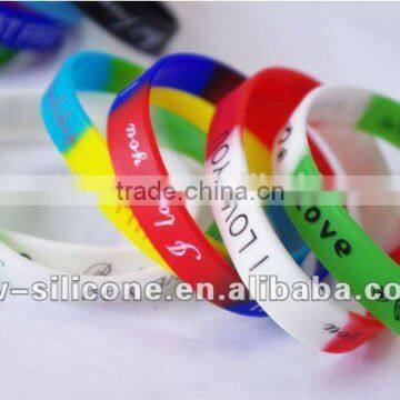 Shenzhen promotional silicon custom bracelet manufacturer