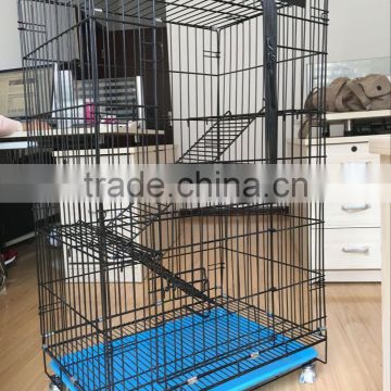 High Quality Large Stackable Cat Cage with Wheels/Wire Cat Cage For Sale