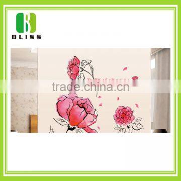 Novelty Butterfly Dragonfly Flower room Decoration sunboy 3d wall sticker