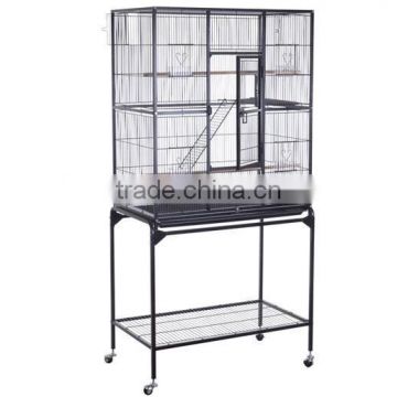 32" x 18" x 63" Metal Bird Cage Aviary With Stand