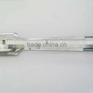 HF314 full stainless steel tongs,dinner tongs,buffet serving tongs