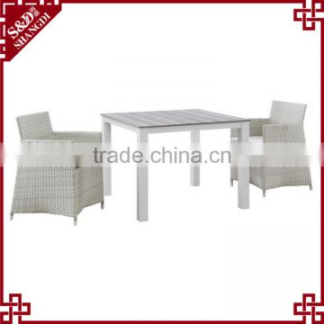 Simple elegant white 2 seats coffee table sets used coffee shop furniture