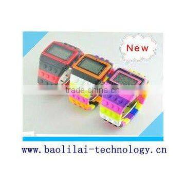 Free Packing, New Arrival Rainbow Digital Silicone watch