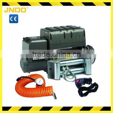 Heavy duty 12V 24V utility air compressor winch 12000lb