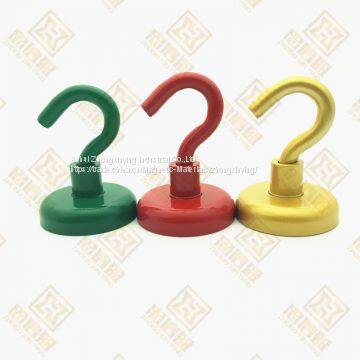 Customized Colorful Pot Magnet With Hook, Strong Magnet