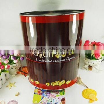 Hot Sale Food Packaging Popcorn Tin Barrel photo-3