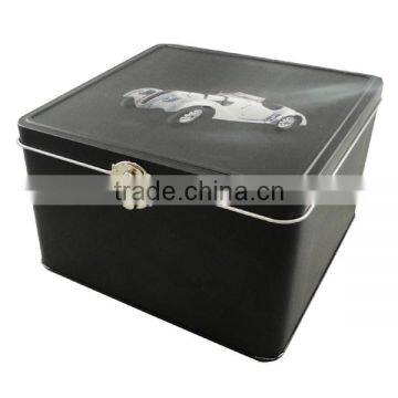 FDA grade biscuit tin with lock