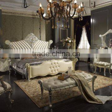 Rome Style White Color Hand Carving Bathroom Vanity, European Classical Vanitory Washing Cabinet With Double Sinks photo-5