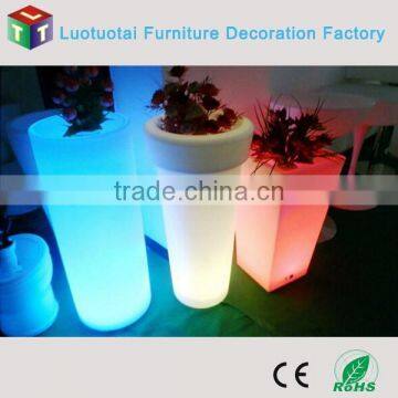 Led Outdoor Flower Pot, Rechargeable Plastic Garden Pot, China Wholesale Plant Pot photo-2