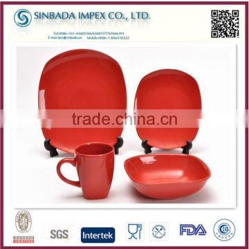 hot sale square ceramic dinnerware