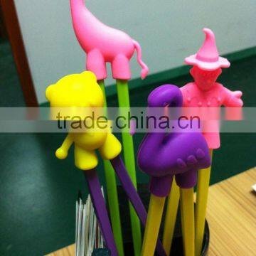 New Candy Color Animals Learning Chopsticks/children Training Silicone Chopsticks photo-2