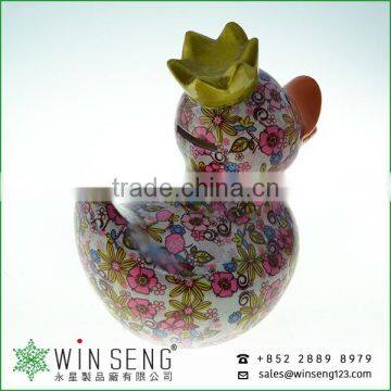 Lovely Design Ceramic Duck Shaped Coin Bank for Sales photo-2