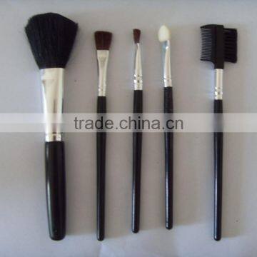 Wholesale Wooden Makeup Brushes 5pcs Cheap Make Up Kits With Pvc Bag photo-2